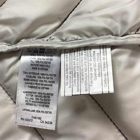 EUC French Connection Puffer Anorak  Black Puffer Jacket With Hood Size XS - Picture 4 of 5